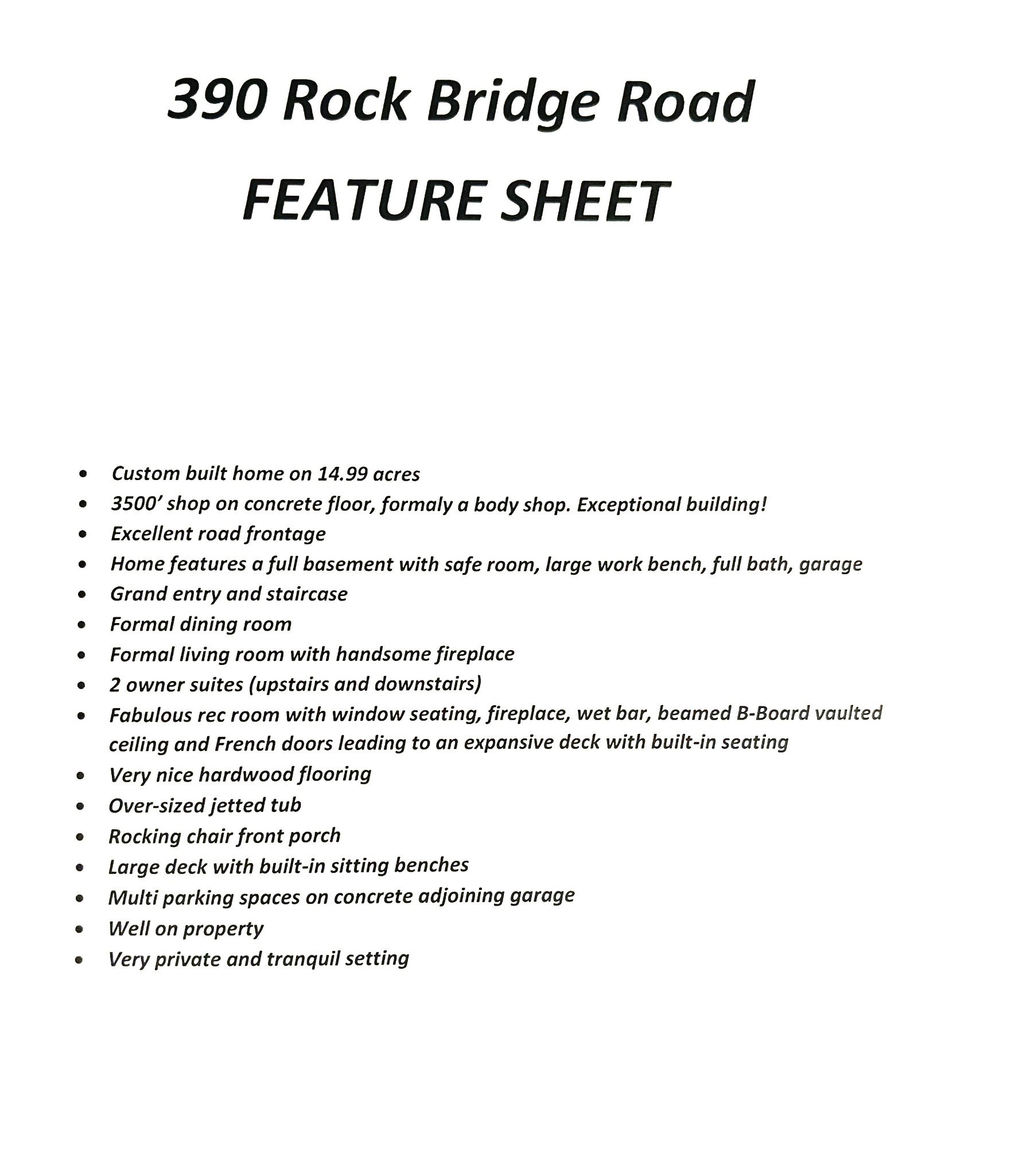 390 Rock Bridge Rd, Gallatin, TN  37066
