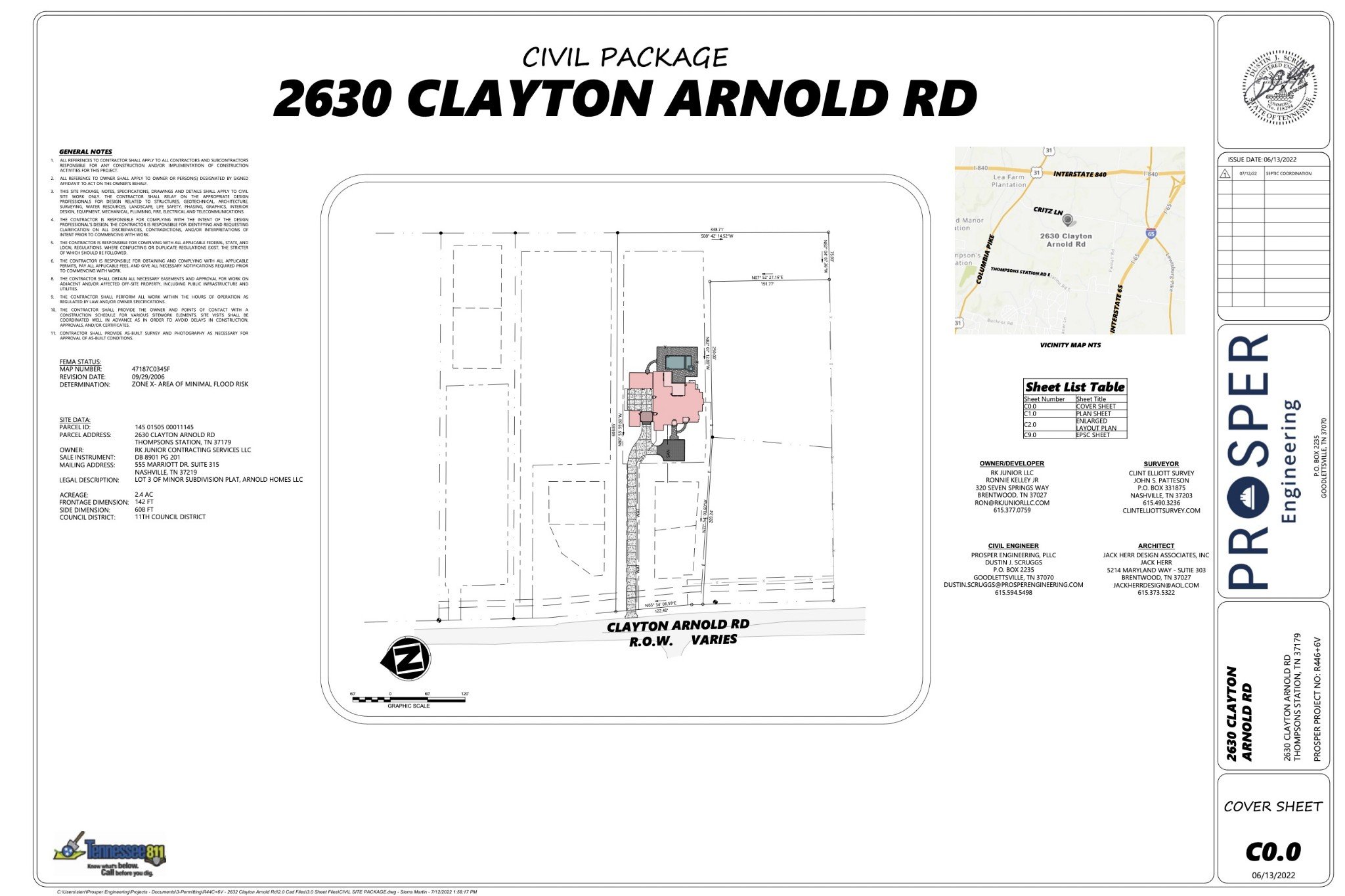 2630 Clayton Arnold Rd, Thompsons Station, TN  37179