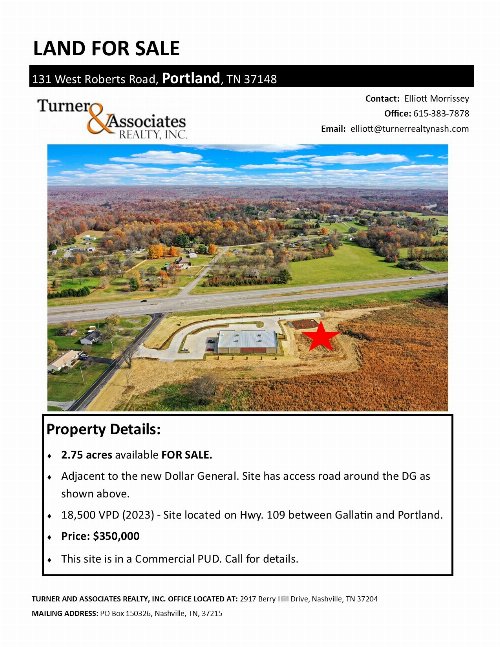 133 W Roberts Rd, Portland, TN  37148