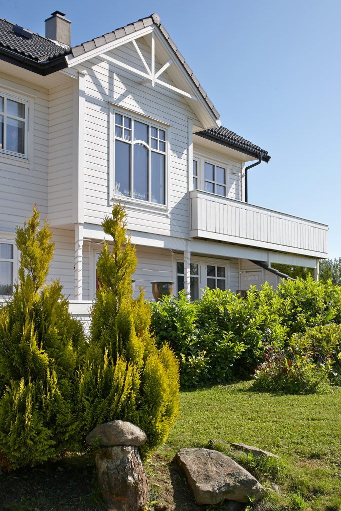 Modern two-story home exterior, representing the home buying process